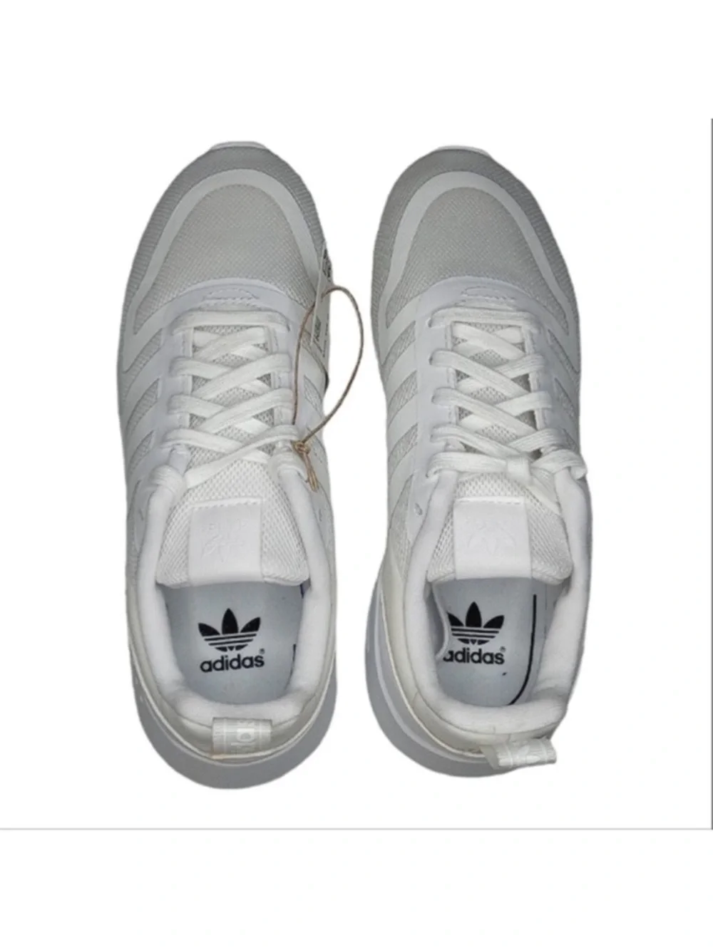 adidas White Mesh Casual Trainers Sneakers - Picture 3 of 5